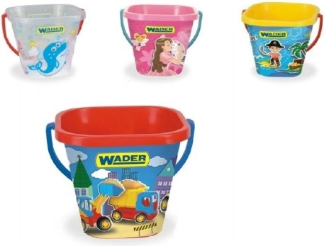 Firkantet spand 2 L plast 15x19 cm Wader