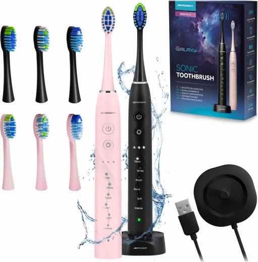 Sonic elektriske tandbørster BERDSEN Galaxy Duo – sæt med 2 stk.