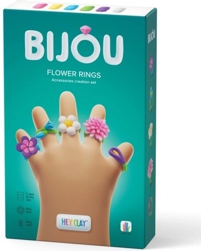 Hey Clay plastikblomsterringe Bijou