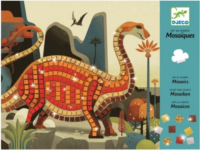 Mosaikbilleder Dinosaurer fra Djeco