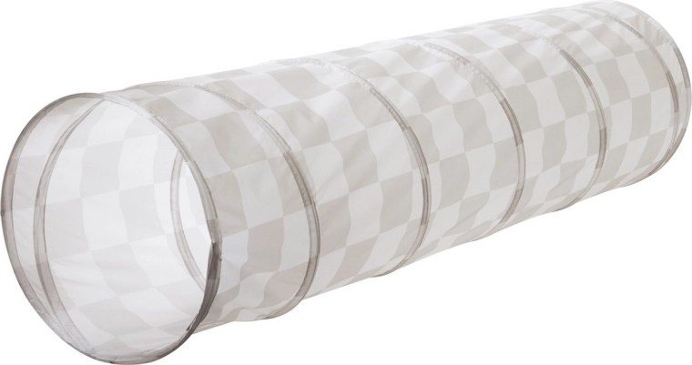 Børnelegetunnel 3 Sprouts recycled checkerboard beige