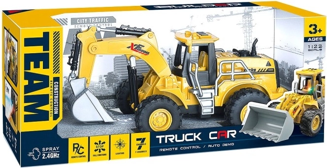 RC byggetruck 1:22 med 2,4 GHz og lys