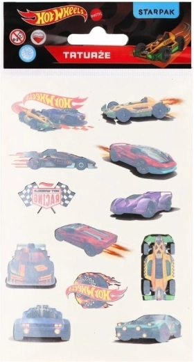 Midlertidig tatovering Hot Wheels - 1 stk.