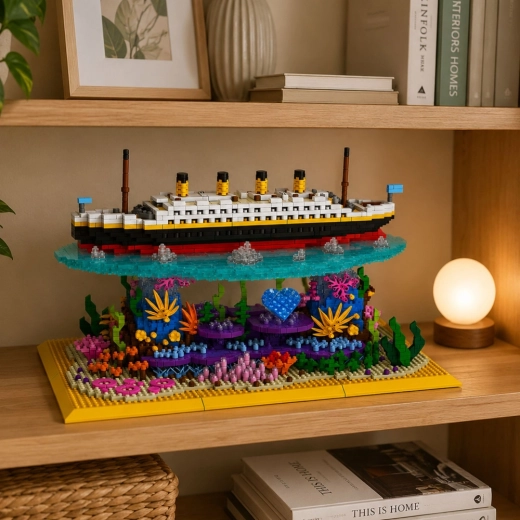 Detaljeret udstillingsmodel Titanic