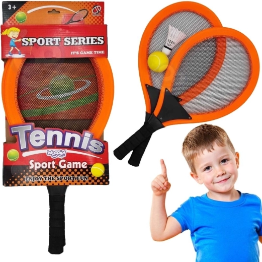 Woopie børnesæt med ketsjere til tennis og badminton