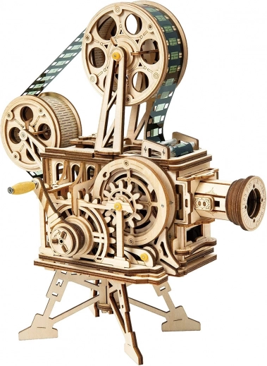 Robotime ROKR mekanisk træfilmprojektor – 3D-puslespil 183 dele
