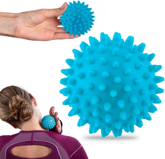 Massage- og fitnessbold 7,5 cm – blå