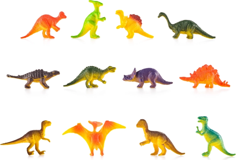 18 farvestrålende dinosaurer til kreativ leg