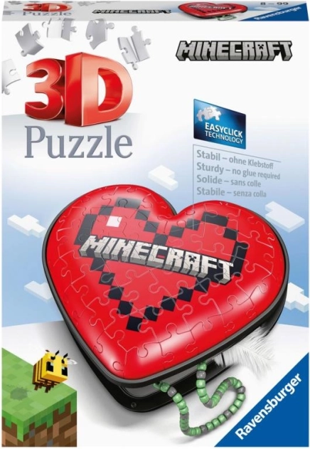 Ravensburger 3D-puslespil hjerte Minecraft, 54 brikker