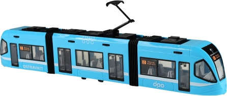 Moderne sporvogn Ostrava blå 47 cm