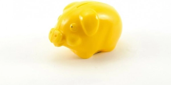Plast sparebøsse gris 10 cm