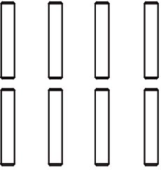 Jamara monteringsstift 2 × 11 mm til fastgørelse af hjul - 1 stk.