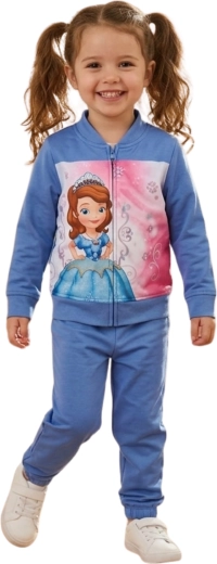 Pigesæt med sweatshirt og joggingbukser Disney Sofia den Første, blå