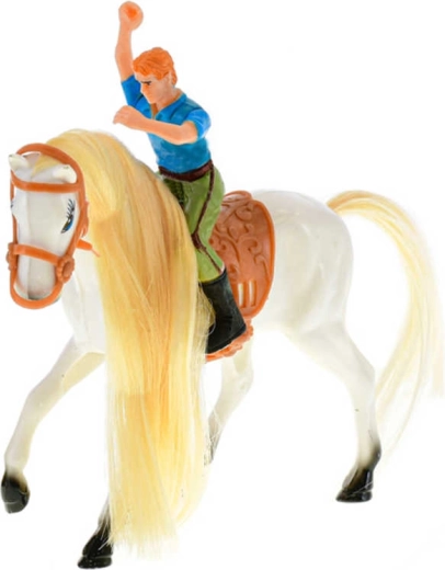Hest med rytter