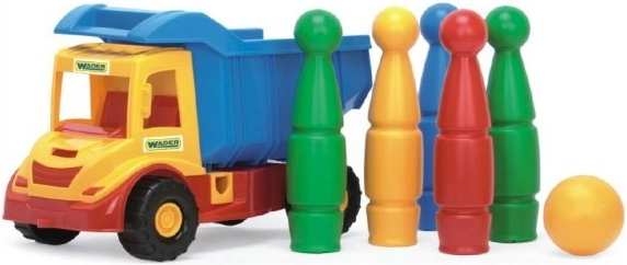 Kippende lastbil Multi Truck med kegler