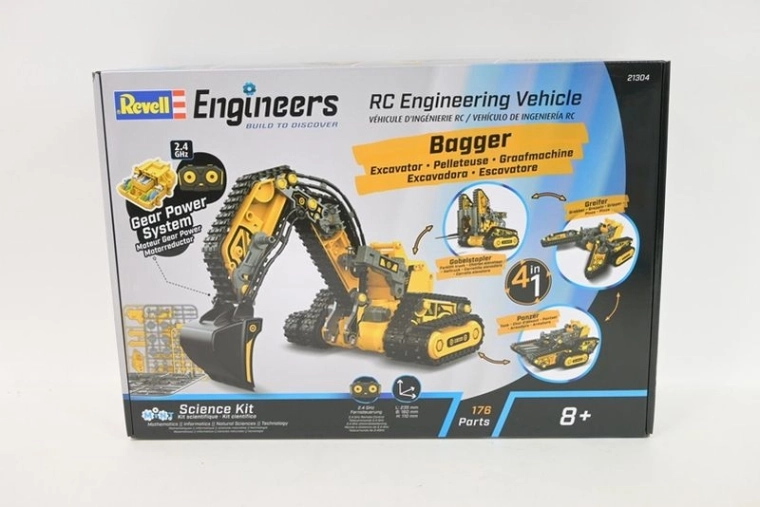 Revell RC ingeniør-bæltekøretøj 4-i-1 med fjernbetjening