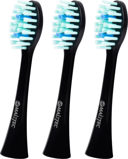 Udskiftelige hoveder til sonisk tandbørste TOOTHIE X1, sorte, 3 stk.