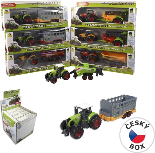 Traktor med trailer 27 cm