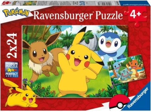 Puzzli Pokémony 2x24 stk