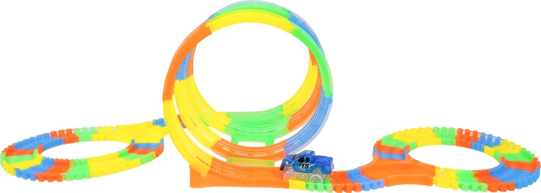 Lysende bane og LED-bil