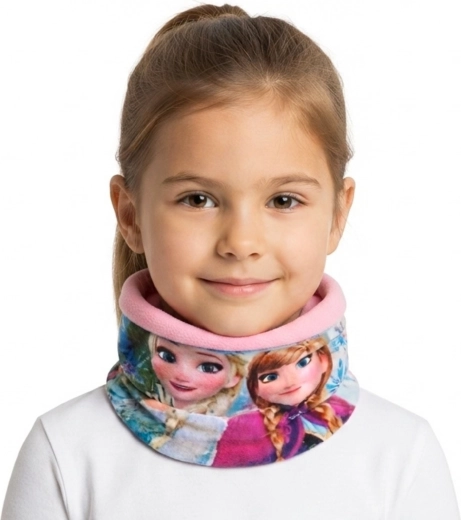 Børnehalstørklæde Frozen Elsa og Anna, pink