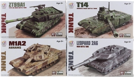 Tanksæt – 4 varianter (plast, klik-samling)