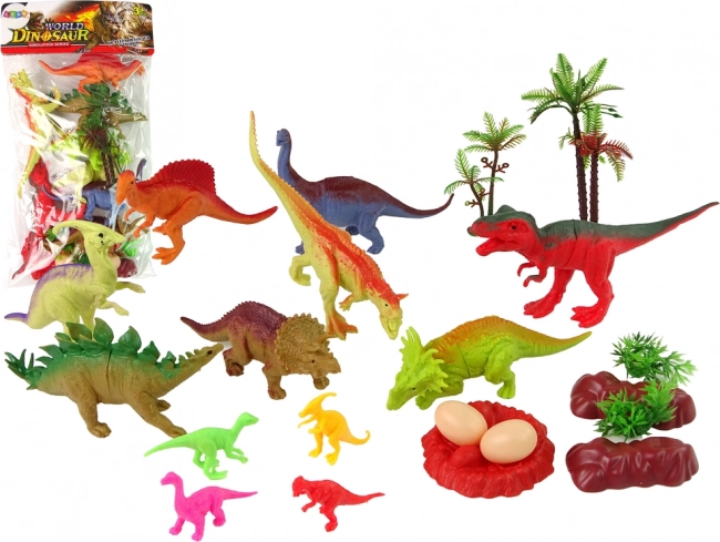 Dinosaur-sæt med tilbehør