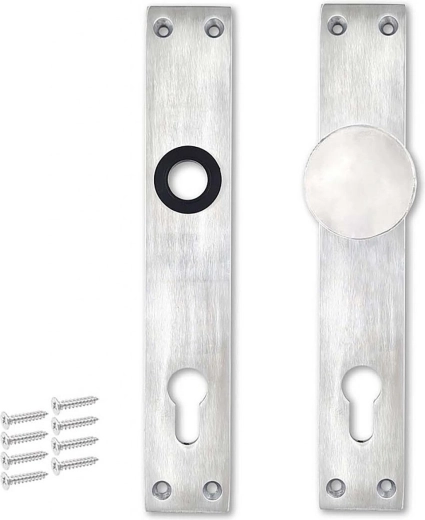 Aluminiumskilt med knop til cylinder 90 mm uden håndtag