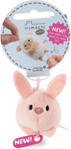 Plysbamsevedhæng NICI MyMochi kanin Pibu 5 cm med elastisk løkke