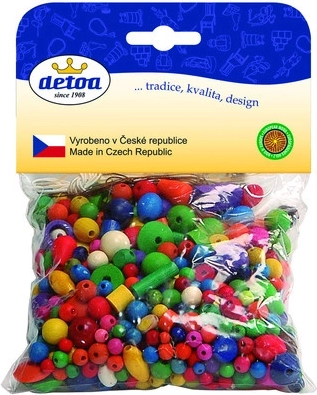 Mix af farverige perler Detoa 100g