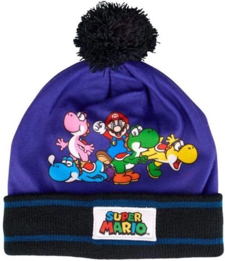 Blå fleecehue Super Mario