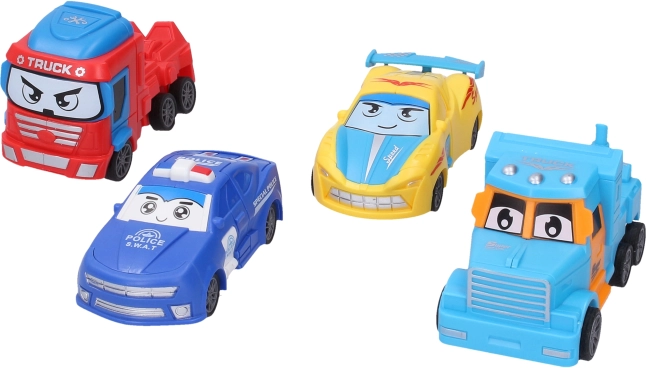 Autorobot med friktionsdrev 11 cm (4 varianter)