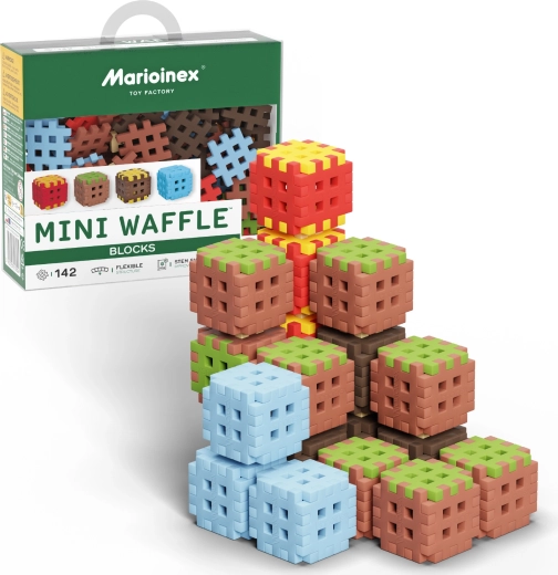 Byggesæt Mini Waffle Blocks 142 dele MARIOINEX