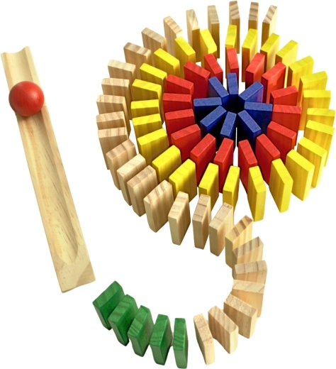 Flydende kædereaktion med rampe og kugle