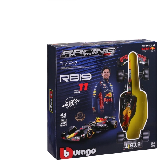 Byggesæt med 44 dele og præsentationsstander