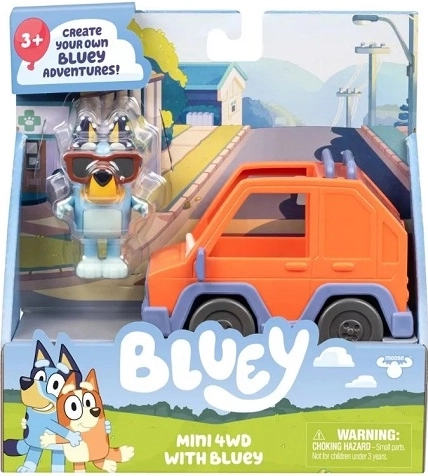 Bluey terrængående bil 4WD med figur