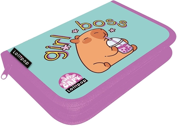 Penalhus LizzyCard capybara – 1-etagers med to klapper