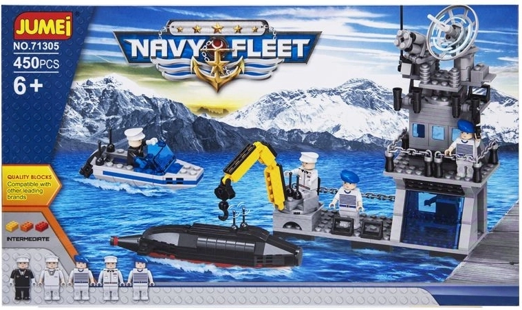 Byggesæt Jumei Navy Fleet – flåden 450 dele