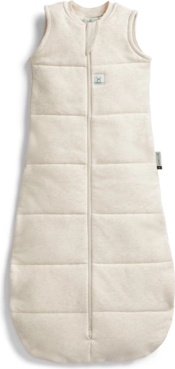 Ergopouch sovepose i økologisk bomuld Jersey oatmeal marle 2,5 tog (3–12 måneder)