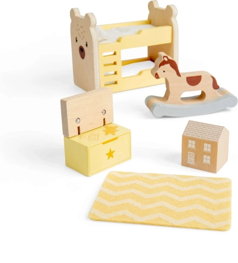 Gyngehest og legetøjskiste for endnu mere leg