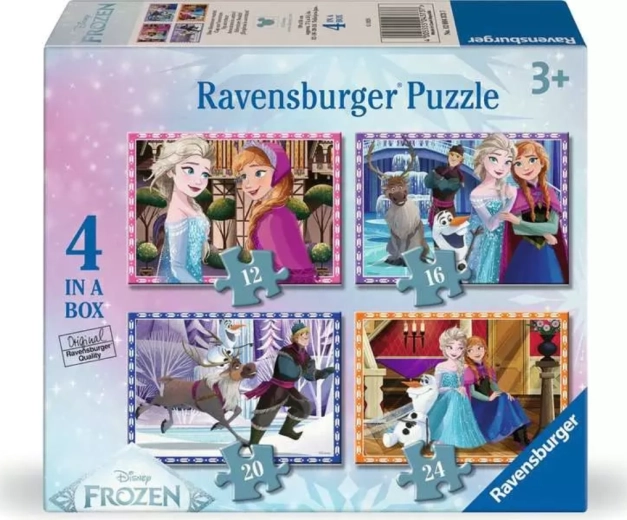 Ravensburger puzzle Frost 4i1 (12, 16, 20, 24 brikker)
