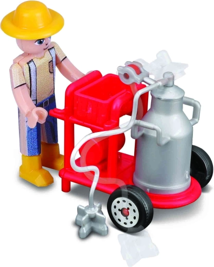 Mobil vogn med malkemaskine