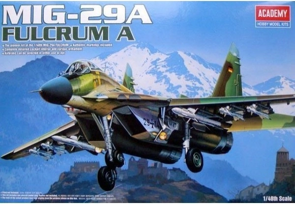 MiG-29A Fulcrum – plastmodel af fly til samling