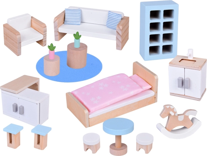 Rigt sæt af træmøbler