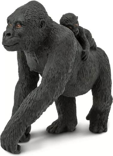 Safari Ltd. lavlandsgorilla med unge - figur