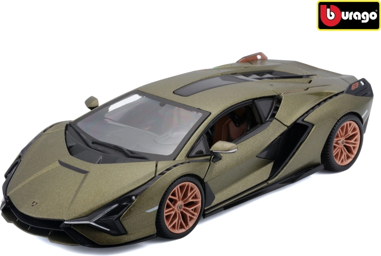 Bburago Lamborghini Sián FKP 37 i målestok 1:24 matgrøn