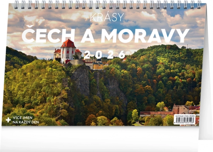 Bordkalender Skønheder i Bøhmen og Mæhren 2026