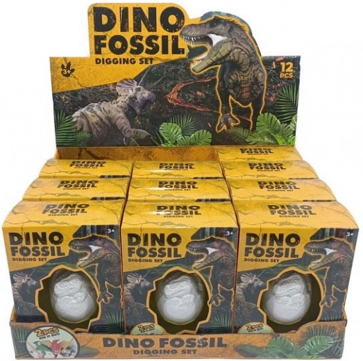 Æg DIY med dinosaurfigur