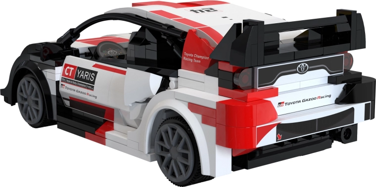 Detaljeret rallydesign med trykte dele