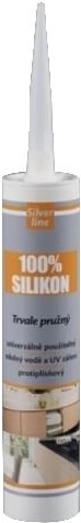 Universal silikone 100 % acetat 280 ml – hvid SILVER LINE